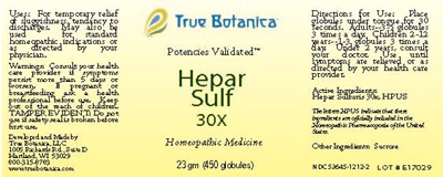 Hepar Sulf 30x (Hepar Sulf 30x 25 Gm V2 2023 Ndc Updated)